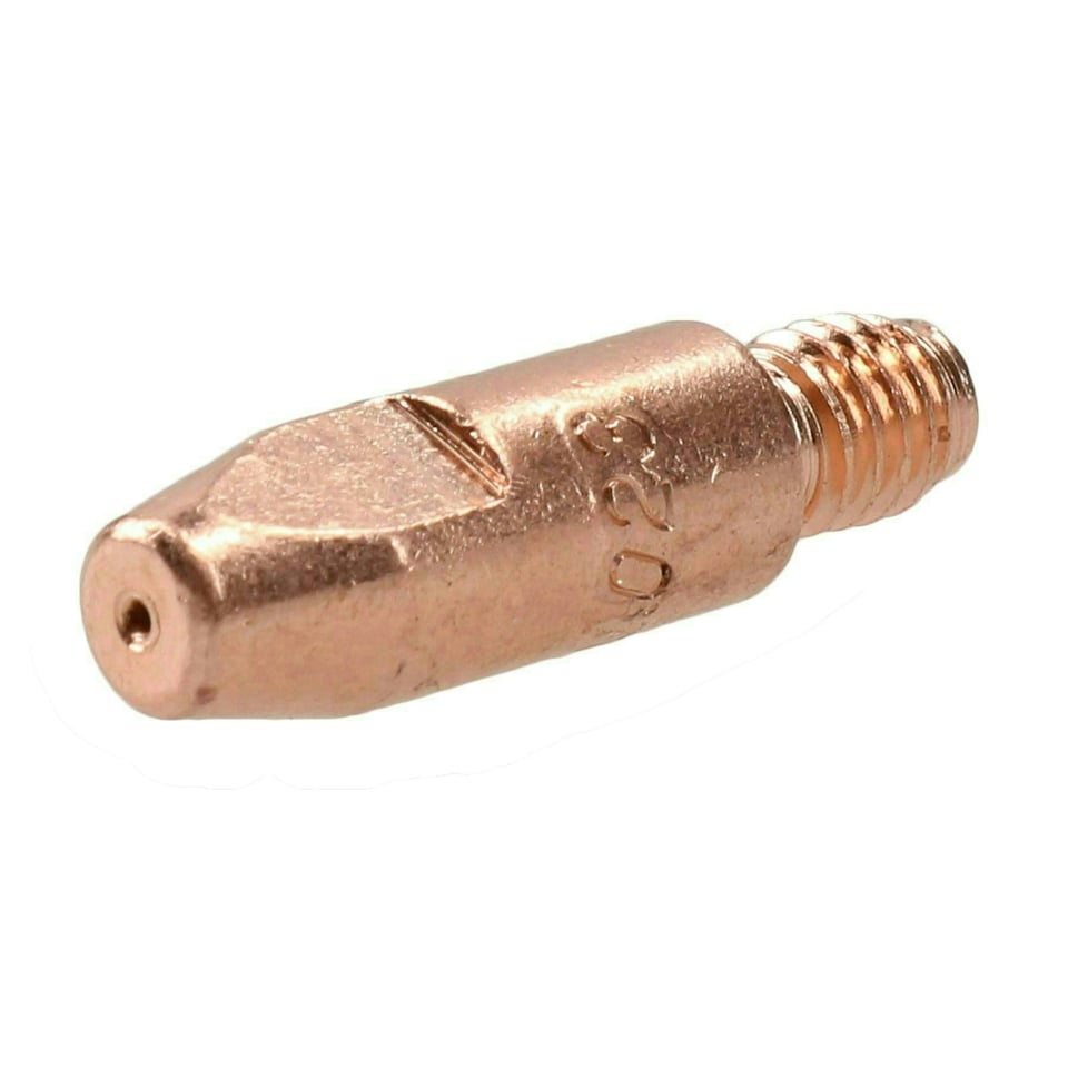 image 1 of 0.6mm Mig Welding Welder Round Contact Tips for MB25 MB36 Euro Torches 10pk