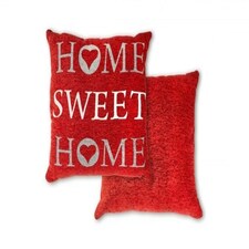 Home Sweet Home Cushion Cover in Burnt Orange Orange | Orange