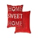 image 1 of Home Sweet Home Cushion Cover in Burnt Orange Orange | Orange
