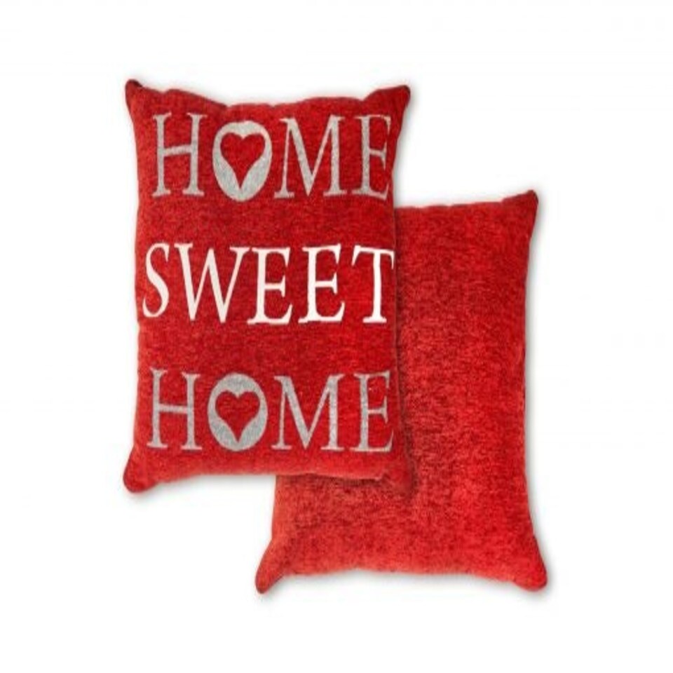 image 1 of Home Sweet Home Cushion Cover in Burnt Orange Orange | Orange
