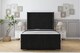 image 1 of Sloomy Marlborough Black Plush Bed Frame With 50"  Upholstered Wingback Headboard 4'6 Double