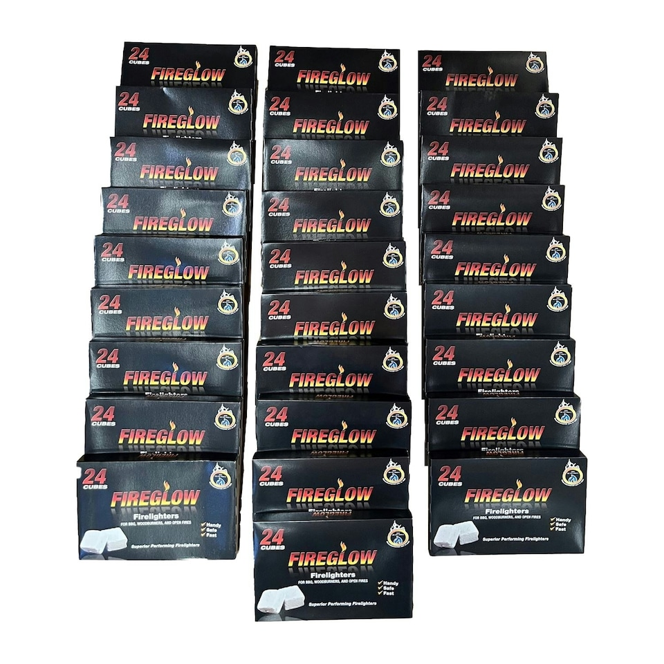 image 1 of Fireglow Firelighters - 28 Boxes 672 Pieces
