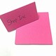image 2 of Pack Of 10 High Quality Place Cards (Dark Pink Colour)