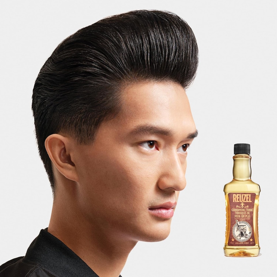 image 1 of Reuzel Grooming Tonic Pro Oil Treatment For Men With Organic And Natural Ingredients Pure, Vegan Serum That Gives Hair Essential Strength And Moisture Apple Peppermint Fragrance 11.83 oz