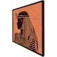 image 3 of Egyptian women on orange (Picture Frame) Brown | Oak | XS