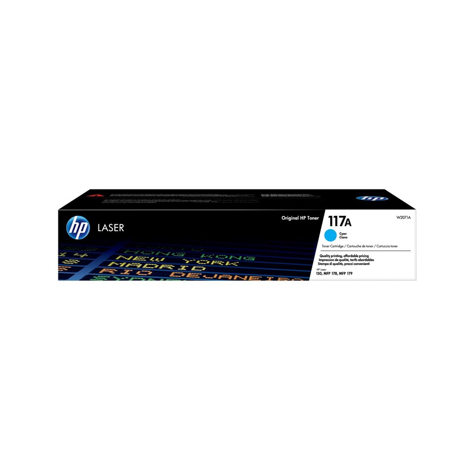 image 1 of HP W2071A Toner Cartridges | Multi | HP 117A Cyan Original Toner Cartridge | 1