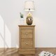 image 2 of Devon Bedside Cabinet - Particle Board - L39.5 x W45.9 x H55.2 cm - Oak