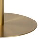 image 4 of Corby Round Dining Table with White Polished Marble Top & Gold Base inc 4 Brooke Dining Chairs in Beige