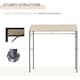 image 5 of Outsunny 2.2 x 1.5 m BBQ Gazebo Tent Sun Shade with Canopy, Beige