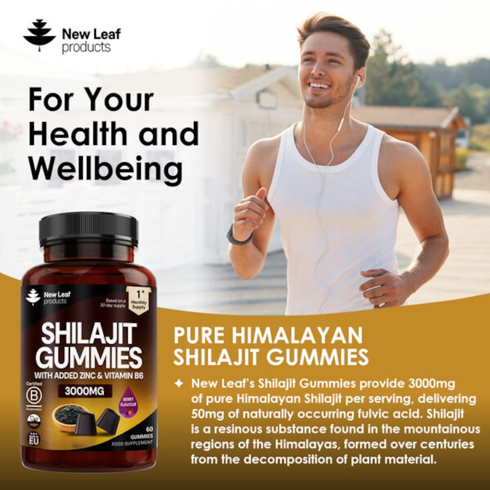 image 1 of Shilajit Gummies with Zinc & B6 Vegan Berry Flavour