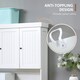 image 7 of HOMCOM Kitchen Cupboard Storage Cabinet with Adjustable Shelves, White