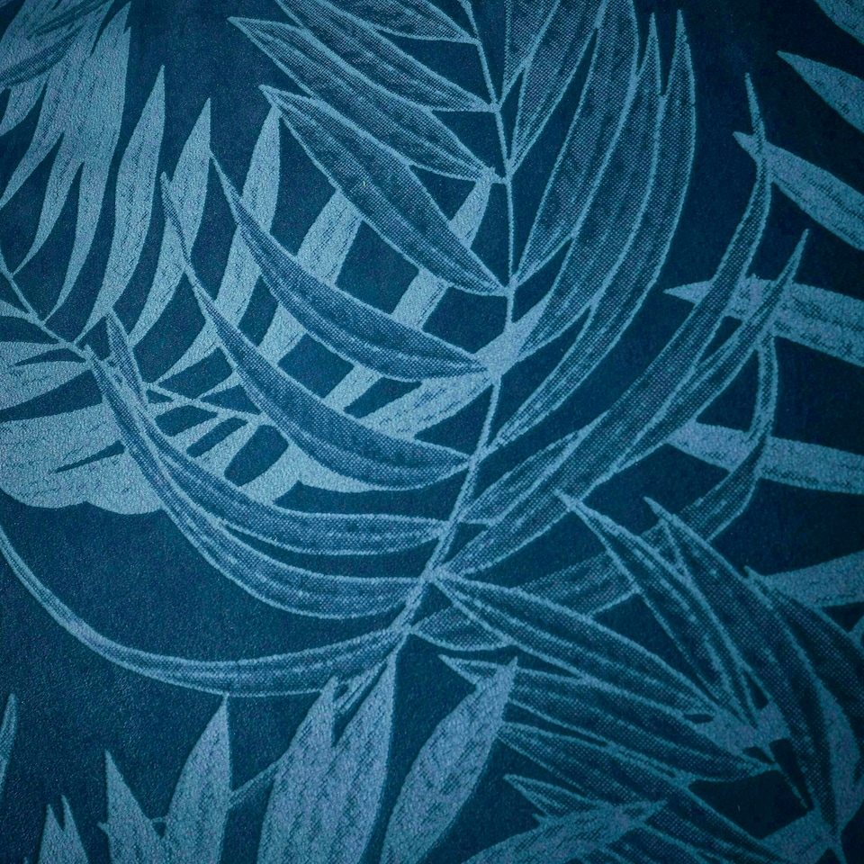 image 1 of Portfolio Home Woburn Botanical Leaf Bedding Duvet Cover Set Blue | Double