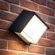 image 1 of CGC Lighting Sophia Square Black and White LED Wall and Ceiling Light | Multi | Black | Height: 16 cm, width: 16 cm, depth: 10 cm