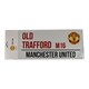 image 2 of Manchester United FC Metal Street Sign | Red | Red/Yellow | 1
