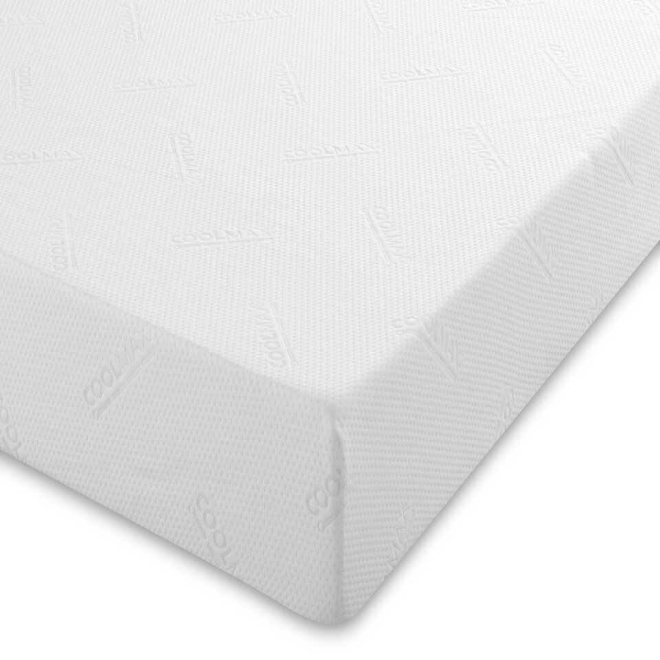 image 1 of CoolMax All Foam Memory Foam Mattress - 8" Deep, Temperature-Regulating Comfort White | Small Double