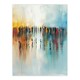 image 3 of Crowd People Colourful Misty Abstract Home Decor Black Framed Wall Art Print A4