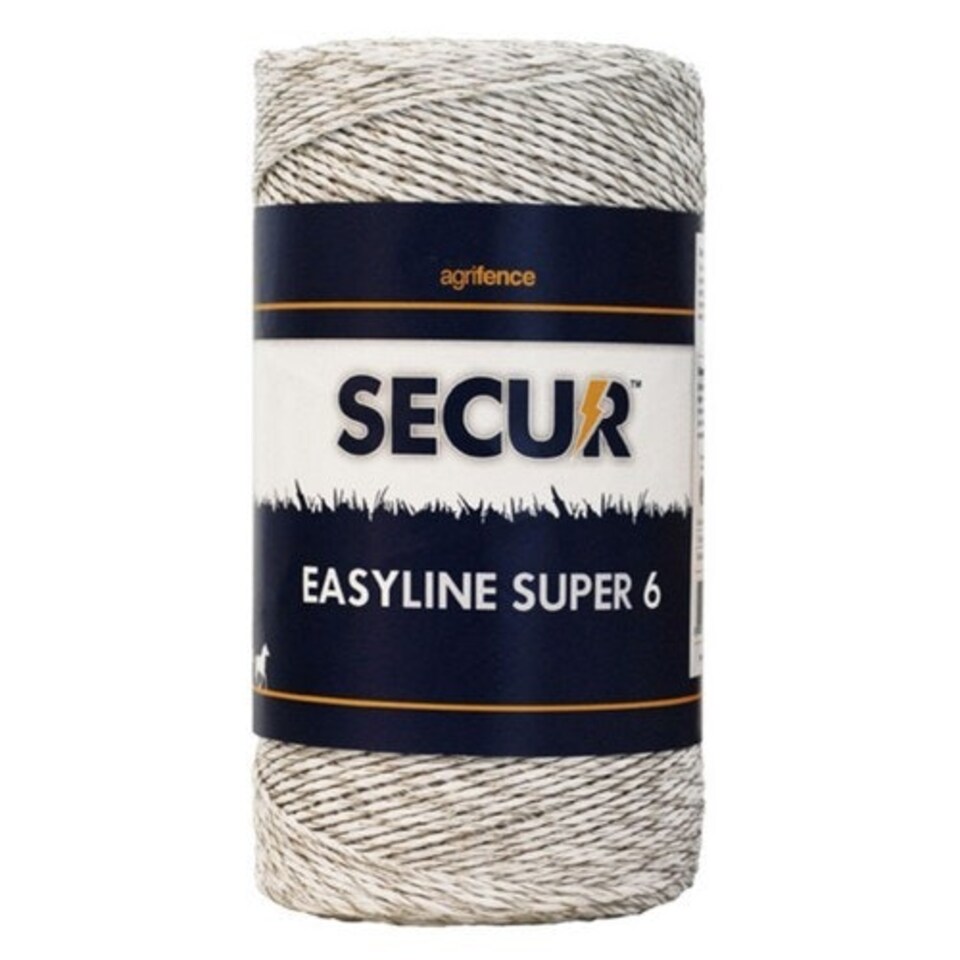 image 1 of Agrifence Easyline SUPER 6 Polywire - White - 250m