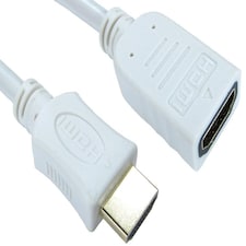 PRO SIGNAL High Speed 4K UHD HDMI Lead with Ethernet, Male to Female, 0.5m White