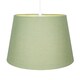 image 2 of Classic 10 Inch Olive Green Linen Fabric Drum Table/Pendant Lamp Shade 60w Max | Green | 10"
