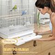 image 5 of PawHut 59cm Large Bird Cage with Perches, Food Bowls, Swing