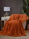 image 1 of Rabbit Faux Fur Blanket/Throw | Orange | Burnt Orange | One Size | 1