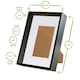 image 4 of Nicola Spring A4 (8 x 12") Deep Photo Frames - Grey/White Mount - 3D Deep Box Picture Frame Display Case (31 x 22cm) x5