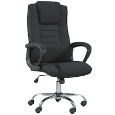 Vinsetto Office Chair for Desk, with Height Adjustable, Wheels, Black Black