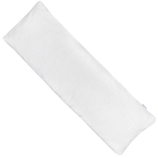 Aamira Bolster Long Full Body Cushion Pillow 120x40cm, Orthopaedic Shredded Memory Foam | White | White | 120x40 cm | 1