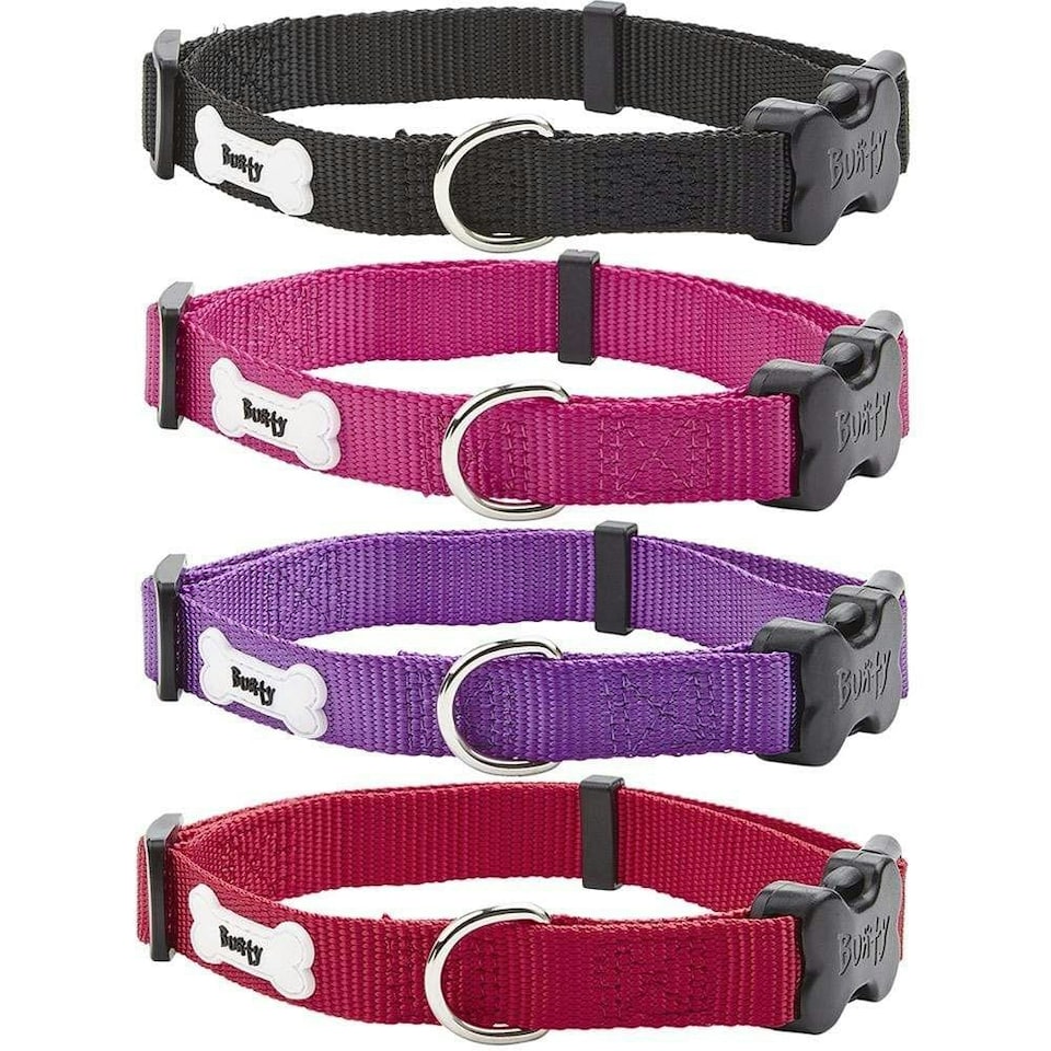 image 1 of Nylon Dog Collar, Middlewood Black | L