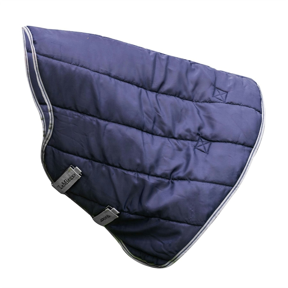 image 1 of LeMieux Arika Stable-Tek Neck Cover 100g Blue | X-Small