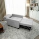 image 6 of Alivio 3 in 1 Convertible Sofa Bed with Adjustable Backrest and Pull Out Sleeper (Light Grey)