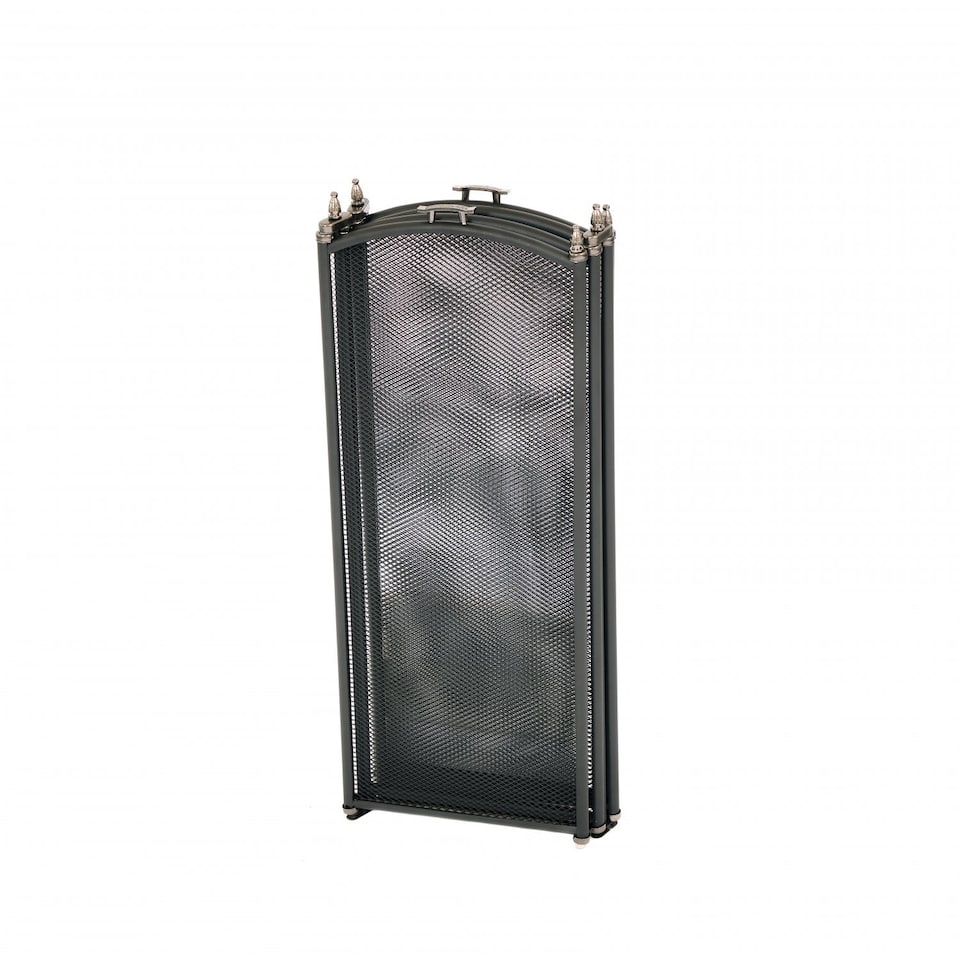 image 1 of Heavy Duty Steel 4 Panel Fire Screen Spark Guard