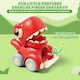 image 9 of Push and Go Dinosaur Car Toy Set 4PCS Mini Dino Vehicles for Toddlers Pull Back Cars