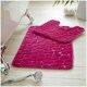 image 1 of VELVETIO 2Pc Pebble Bath Mat Set Memory Foam Bathroom Toilet Rugs Pink