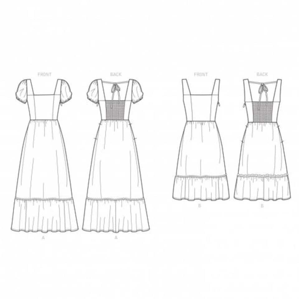 image 1 of New Look 6692 Paper Sewing Pattern – Women’s Dress, Size A (6–8–10–12–14–16–18), Easy