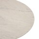 image 5 of Interiors by Premier Marble Top Gold Base Side Table, Contemporary End Table in Bottleneck Design, Sturdy Iron Base Gold