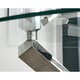 image 4 of Furniturebox Vogue Large Round Chrome Metal Clear Glass Dining Table