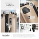 image 5 of Suitcases Set of 3 - scale, luggage tag, lock included, swivel wheels | Cream | champagne | 1