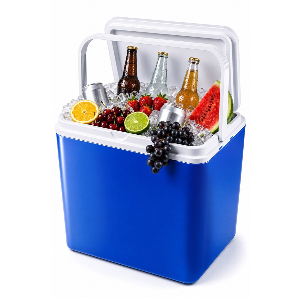 image 1 of Voyager Insulated Cool Box with Carry Handle and Secure Fitting Lid