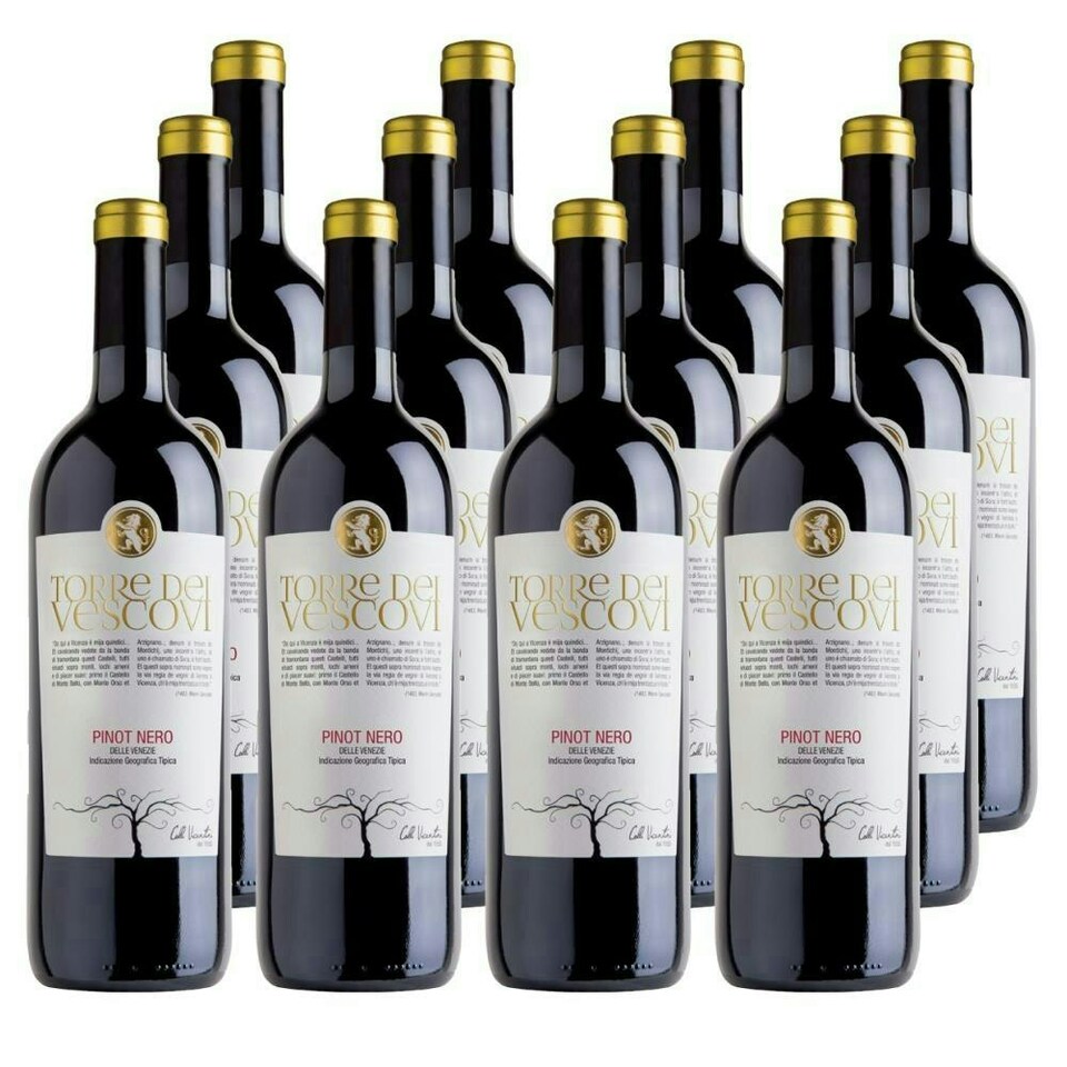 Case of 12 Torre dei Vescovi Pinot Nero 75cl Red Wine