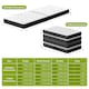 image 9 of Rattantree Folding Floor Mattress Memory Foam Futon Bed Removable Cover,15CM