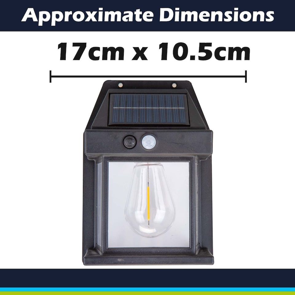 image 1 of Orma Solar Security Light Motion Sensor Black - 17cm x 10.5cm
