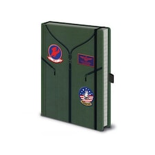 Top Gun Premium Flight Suit A5 Notebook - Green/Black - One Size