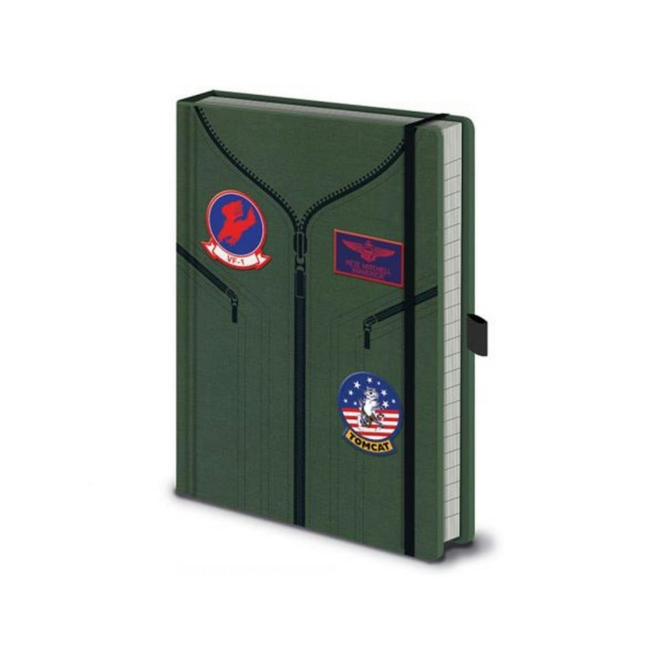 Top Gun Premium Flight Suit A5 Notebook - Green/Black - One Size