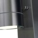 image 4 of Rado - Stainless Steel IP44 Outdoor Motion Sensor Up Down GU10 Wall Light Silver | Clear