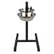 image 3 of KCT Adjustable Large Pet Stand with 2 Bowls Black | Silver