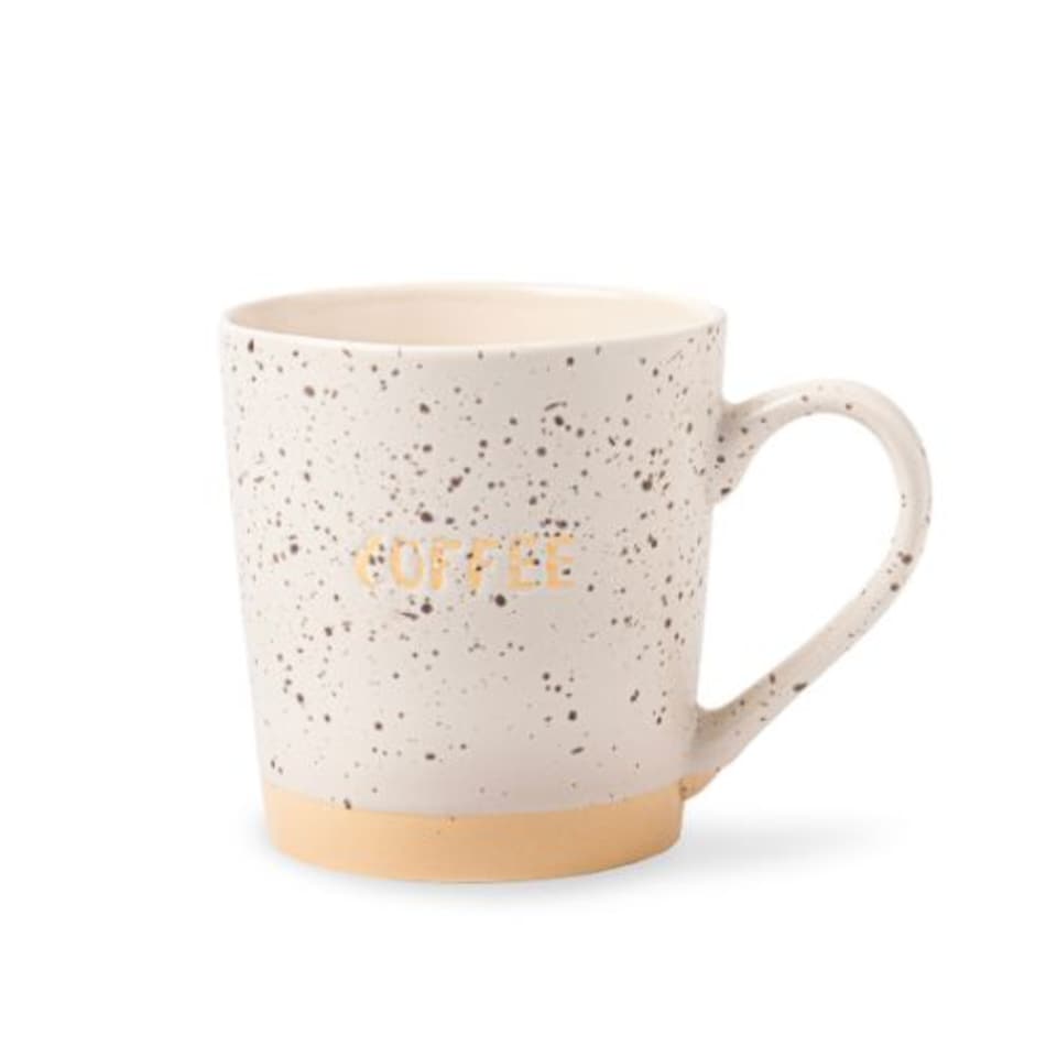 image 1 of Natural Speckled Ceramic Coffee Mugs 400ml | Cream | Cream | 400ml | 1
