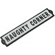 image 5 of Naughty Corner Cast Iron Sign Plaque Wall Door Fence Gate Post House Garden