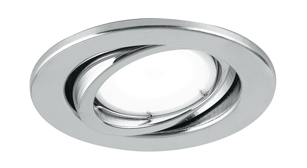 Netlighting MATRIX LED Recessed Adjustable Downlight Chrome 400lm 3000K 10x8.5cm in Silver | Size: 10x8.5 cm