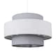 image 1 of ValueLights Pair Weaver 3 Tier Grey Ceiling Pendant Shade | Grey